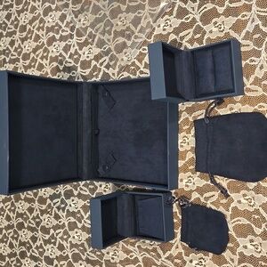 Jewelry Gift Boxes, Set of 3 + Pouch New
